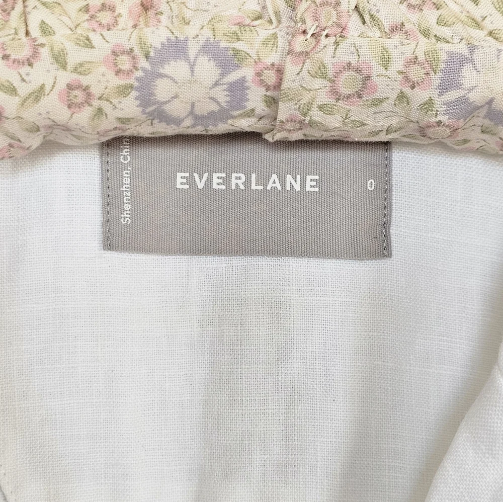 Everlane Women's White Sleeveless Button-Down Linen Dress - Picture 5 of 6